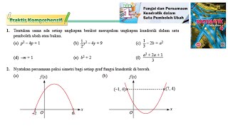 KSSM Matematik Tingkatan 4 Bab 1 praktis komprehensif no1no2 Fungsi dan persamaan kuadratik [upl. by Richardson534]