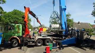 Transport en opbouw Eclipse kermis Heerhugowaard [upl. by Rotsen669]