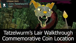 Dungeons of Hinterberg  Tatzelwurms Lair Walkthrough and Commemorative Coin Location [upl. by Karine]