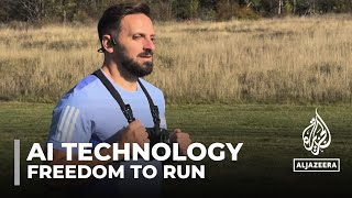 Freedom to run Blind athlete guided by AI technology [upl. by Airaet]