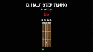 Bass Tuning  Eb Half Step [upl. by Anihpesoj]