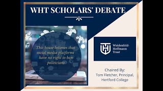 Annual WHT Scholars Debate 2021 [upl. by Adnalay988]