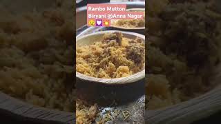 💢 Anna Nagar Rambo Mutton Biryani Must Try It 🤤🤤💥🔥💢chennaifoodieyoutubeshortstravelvloglike 💢💥🔥 [upl. by Rowena]