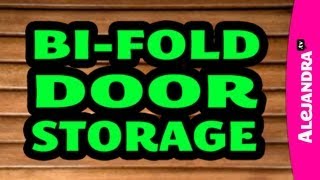 Organizing with a Bifold Closet Door amp Adding Storage [upl. by Leis]