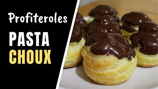 PROFITEROLES CON CREMA PASTELERA  ALE DE NAVA [upl. by Relyk]