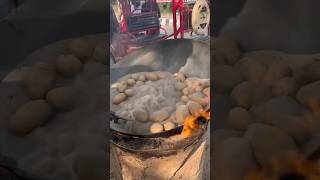 ⚡⚡ Sand Potatoes Making Process⚡⚡ shorts telugufoodie esangathulu streetfood foodie omelette [upl. by Ellora726]