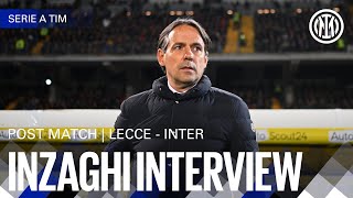 SIMONE INZAGHI INTERVIEW  LECCE 04 INTER 🎙️⚫🔵 [upl. by Chaffee738]