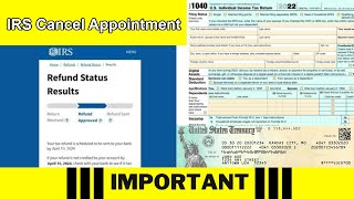 IRS Identity Verification How to Cancel Your Appointment Step by Step [upl. by Notnilc]