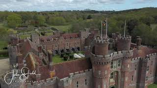 Herstmonceux Castle Wedding  Drone Footage by John Scofield Photography [upl. by Barcot]