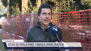 20241114 CALENZANO FI  UCCISA DA CROLLO MURO FAMIGLIA CHIEDE GIUSTIZIA [upl. by Bum]