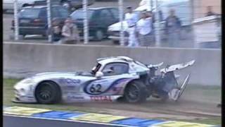 1997  Le Mans  Soheil Ayari and Akihiko Nakaya accidents [upl. by Esydnac]