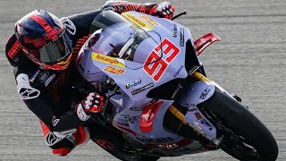 FANTASTIC Marquez and Rossi Hit The Portimao Track Using Superbike portimaotest wsbk motogp [upl. by Ekez]