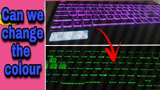 Can we change the keyboard light colour  how to change hp pavilion keyboard light keyboard light [upl. by Naimed462]