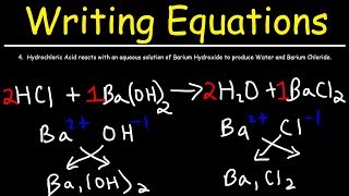 How To Write Chemical Equations From Word Descriptions [upl. by Brier749]