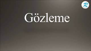 How to pronounce Gozleme [upl. by Alleahcim]