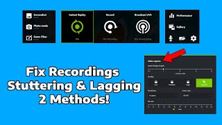 Fix ShadowPlay Recordings Lagging amp Stuttering  How To [upl. by Harl]