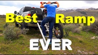 THE BEST Dirt Bike Ramp EVER Step Ramp Review [upl. by Noizneb]