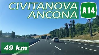 A14  CIVITANOVA M  ANCONA  Autostrada Adriatica [upl. by Dnartreb104]