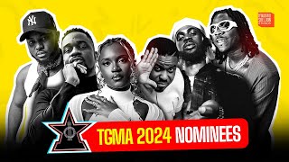 TGMA 2024 Nominations Black Sherif Sarkodie and Stonebwoy compete for Artiste of the Year award [upl. by Nonek]