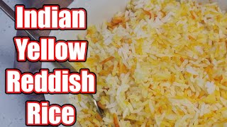 How To Make The Perfect Easy Indian Basmati Yellow Reddish Rice Recipe [upl. by Asyle]