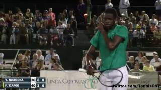 Yoshihito Nishioka vs Francis Tiafoe Highlights WINNETKA FINAL 2016 [upl. by Aicelf582]