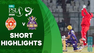 Short Highlights  Islamabad United vs Quetta Gladiators  Match 32  HBL PSL 9  M1Z2U [upl. by Showker]