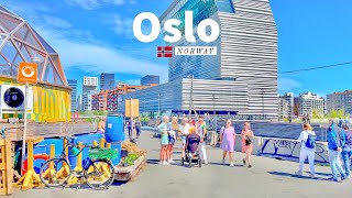 Oslo Norway 🇳🇴  Summer Walk  4K60fps HDR  Walking Tour [upl. by Earized]