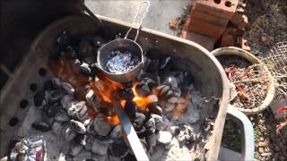 Easy Metal Forge at Home  Melt Aluminum  Bend Steel  Blacksmithing [upl. by Anahtor]