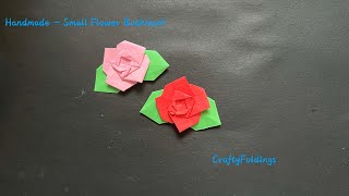 DIY Origami Flower Bookmark Tutorial [upl. by Nagem]