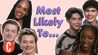 “Are we the drama” The Heartstopper cast play Most Likely To  Cosmopolitan UK [upl. by Leoline]