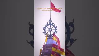 Jagannath Temple Flag Change jagannath temple flagchange puri narayan shortvideo status [upl. by Rania]