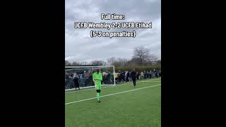 Scoring the winning penalty in the UCFB Varsity 😍 football sport footballshorts university [upl. by Anes]