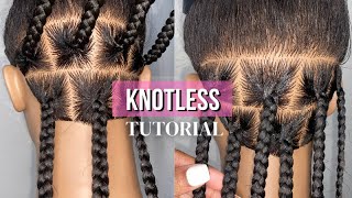 DETAILED Knotless Braid Tutorial  Beginner Friendly [upl. by Nocaed]