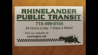 Rhinelander Public Transit [upl. by Terrie]