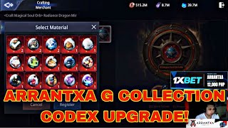 MIR4ARRANTXA G COLLECTION CODEX UPGRADE  COMBINE SPHERE AND PET  MYSTIQUE [upl. by Atikahc]