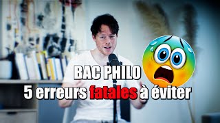 BAC PHILO  5 erreurs fatales 😱 [upl. by Gawen]