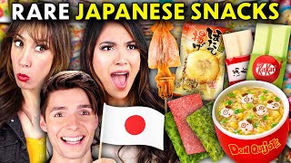 Americans Try Rare Japanese Snacks From Don Quijote [upl. by Jaal]