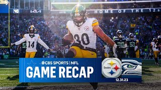 Steelers SLASH Seahawks Playoff Chances with WIN  Game Recap  CBS Sports [upl. by Allenad]