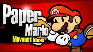 Paper Mario Super Smash Bros MOVESET IDEAS [upl. by Wilhide]