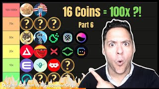 🔥16 TOP Crypto Coins with 1001000x Potential   Part 6🚀 [upl. by Anegue]