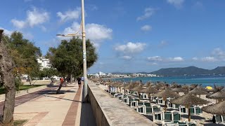 Cala Millor ❤️ Strand Promenade 🌴 komplett ❤️ Beach 🏖 Wasser 26° ☀️ Gastronomie Top ❤️ Mallorca [upl. by Aicilyt]