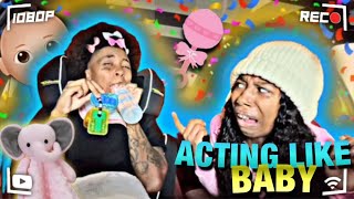 ACTING LIKE A “ BABY “ To See How MY GIRLFRIEND Reacts  HILARIOUS  😳 [upl. by Ardnaek]