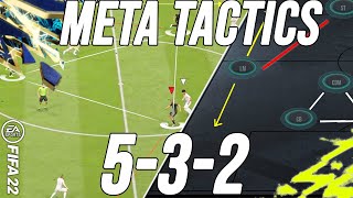 BEST META 532 CUSTOM TACTICS amp INSTRUCTIONS POST PATCH  FIFA 22 [upl. by Artimed]