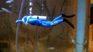 Blue Aquarium Air Diver Ornament Aerator eBay [upl. by Kahcztiy200]