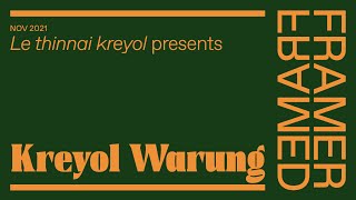 Atelier KITLV Kreyol Warung [upl. by Parrie]