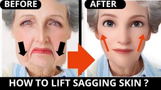 HOW TO LIFT SAGGING SKIN  FACE LIFTING EXERCISES FOR SAGGY JOWLS SAGGY CHEEKS  CHEEKS LIFT [upl. by Newlin]