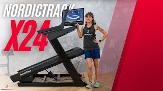 NordicTrack X24 Treadmill Review Ascend To New Heights [upl. by Aikcin679]