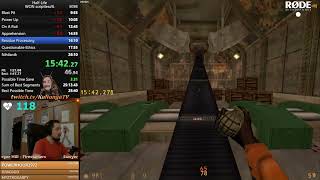 FORMER WR HalfLife in 2608 scriptless Speedrun [upl. by Llehsyar118]