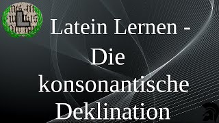 Die konsonantische Deklination  Latein Lernen [upl. by Ioved881]