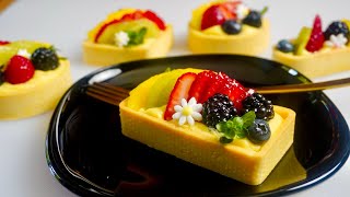 Fruit Tart  Fresh Fruits combined in Creamy Custard nestled in a Crispy Tart Shell [upl. by Gerhardt]